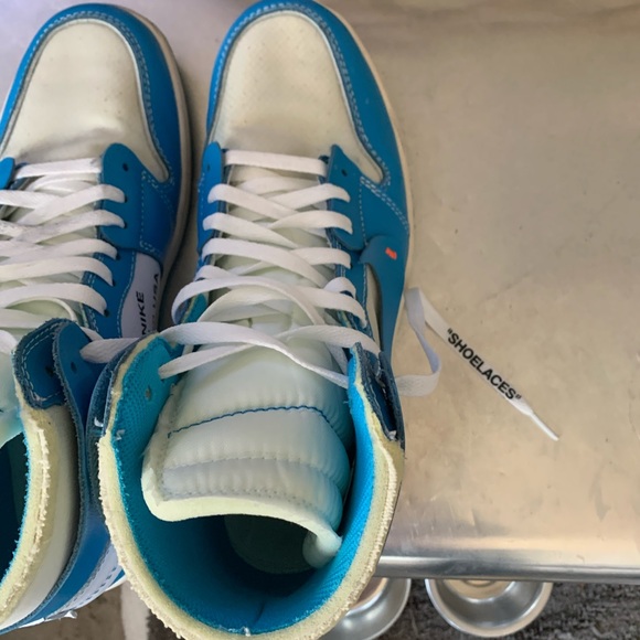 Jordan Off-White Retro 1 - high top - UNC blue - Picture 10 of 13